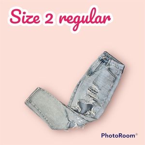 American Eagle mom jeans size 2